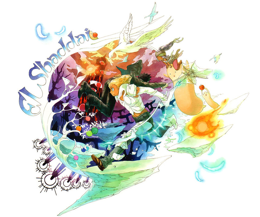 lucifel, enoch, nanna, and nephilim (el shaddai) drawn by riya_(teezeit)