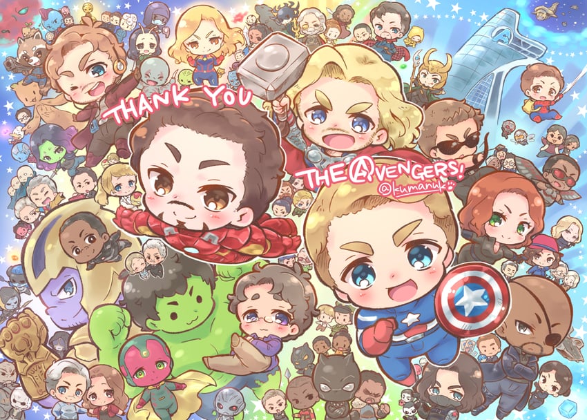 spider-man, steve rogers, tony stark, captain america, iron man, and 52 more (marvel and 4 more) drawn by tytmbsr