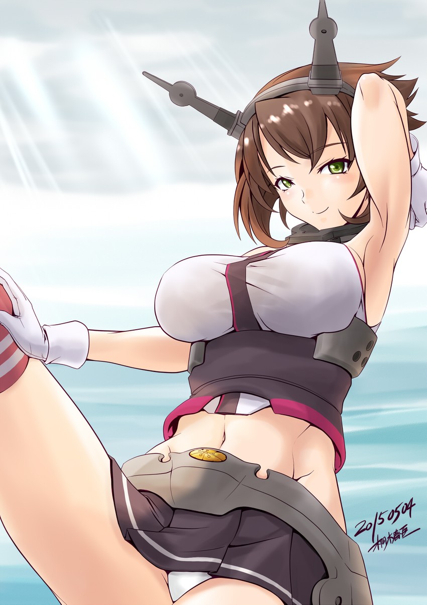 mutsu (kantai collection) drawn by kiriki_haruomi