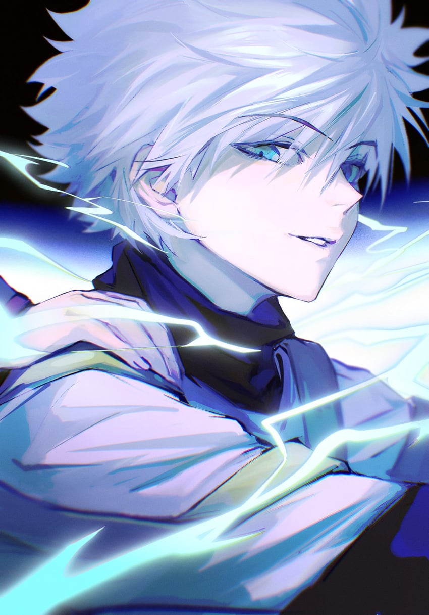 killua zoldyck and gon freecss (hunter x hunter) drawn by gelb