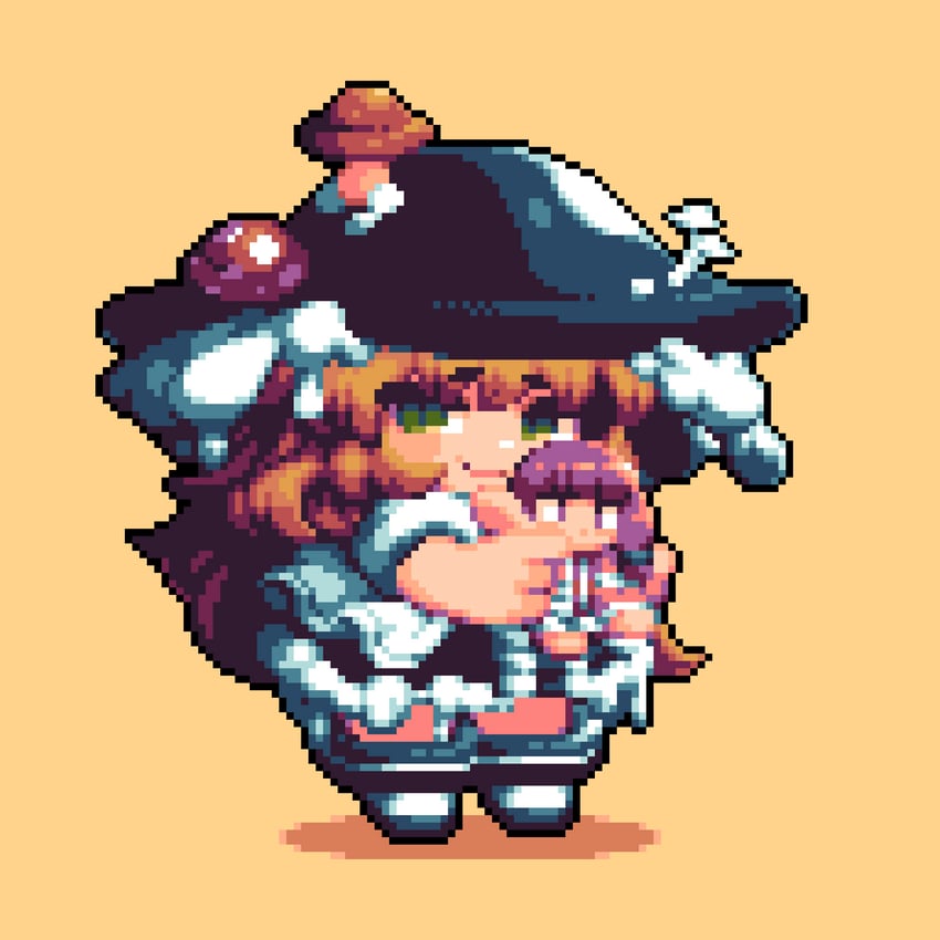 kirisame marisa, patchouli knowledge, mars, and taisa (touhou and 1 more) drawn by tonchamon_san