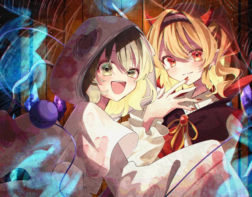flandre scarlet and komeiji koishi (touhou) drawn by gagaku_kawa_rei