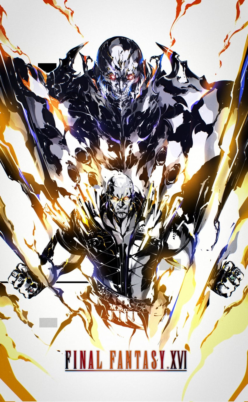 titan and hugo kupka (final fantasy and 1 more) drawn by kubaushi