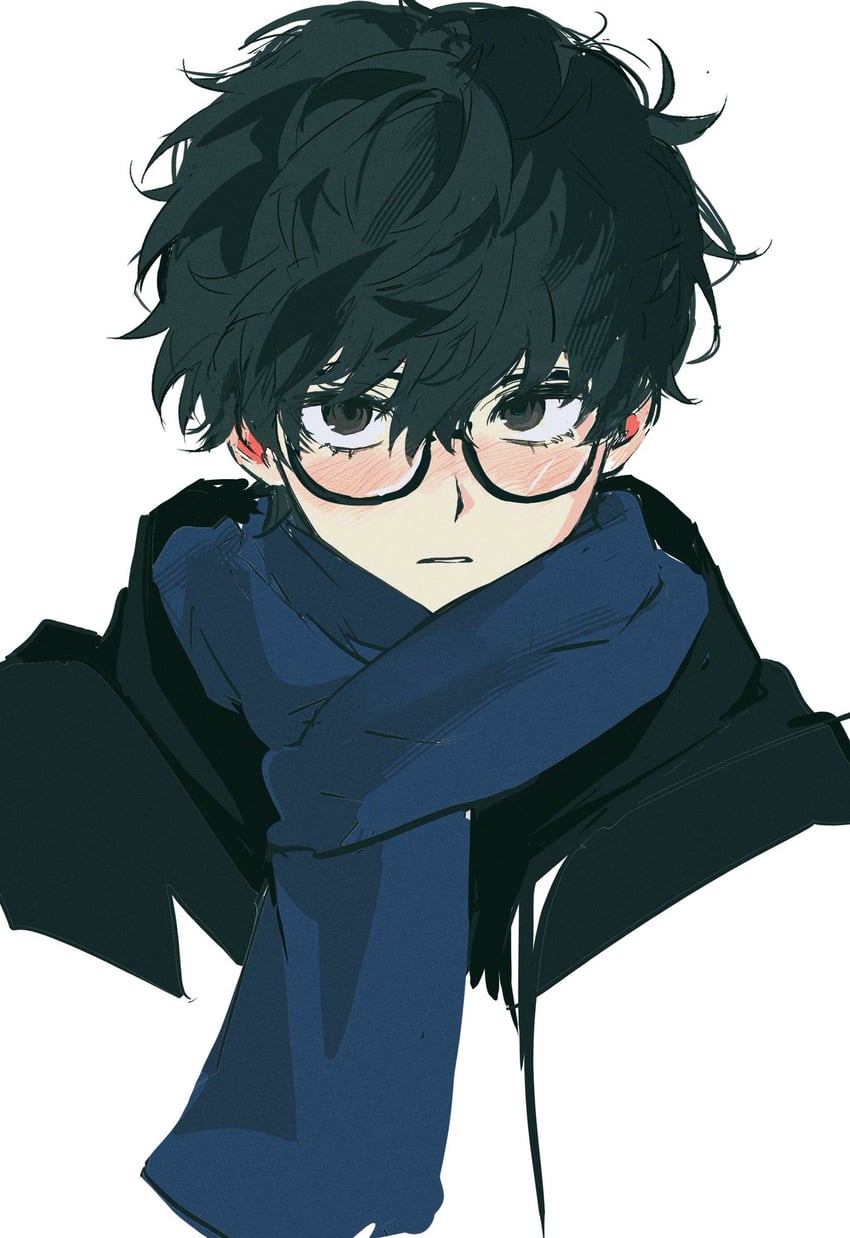 amamiya ren (persona and 1 more) drawn by mnce_o
