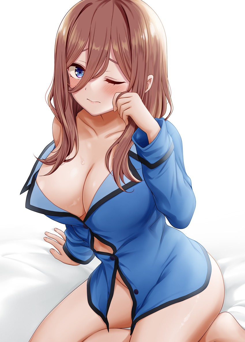 nakano miku (go-toubun no hanayome) drawn by miel_(lessontome)