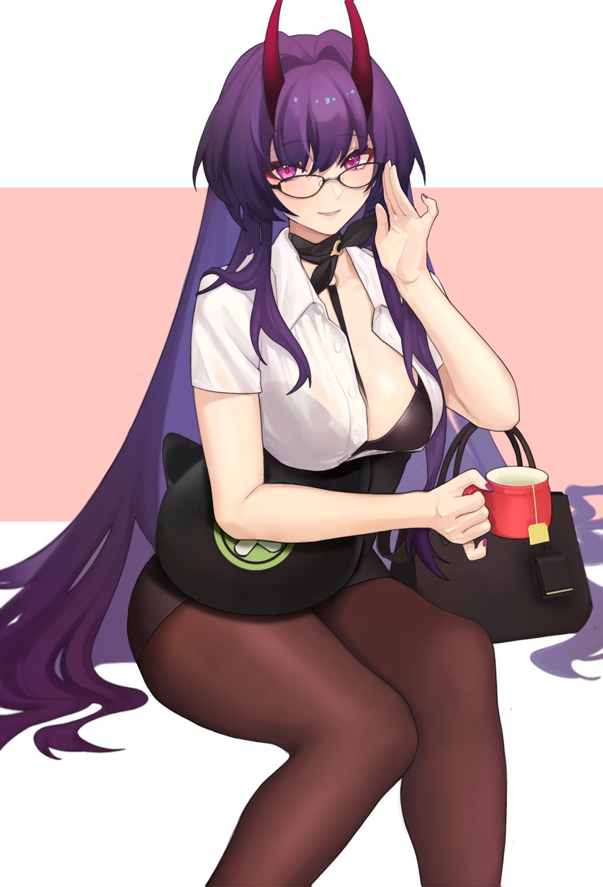 raiden mei (honkai and 1 more) drawn by tutou_jiang