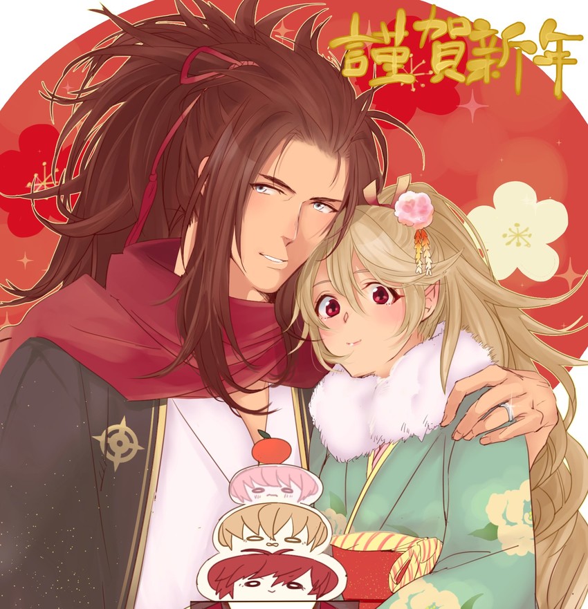 female corrin and ryoma (fire emblem and 1 more) drawn by sou_mei