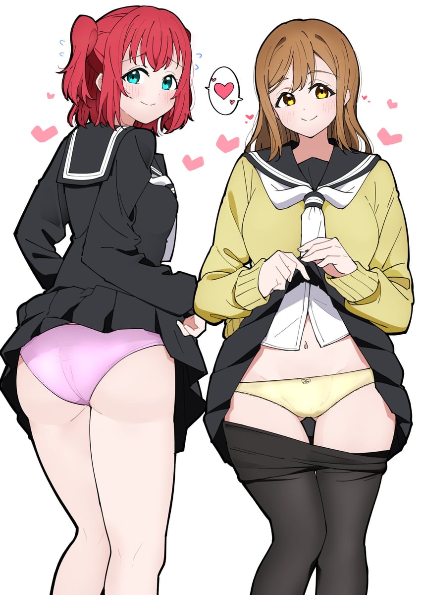 kunikida hanamaru and kurosawa ruby (love live! and 1 more) drawn by liz_(piyoko_piyop)