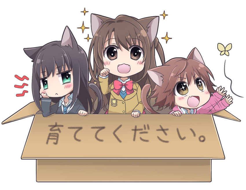shibuya rin, shimamura uzuki, and honda mio (idolmaster and 1 more) drawn by tamaoka_kagari