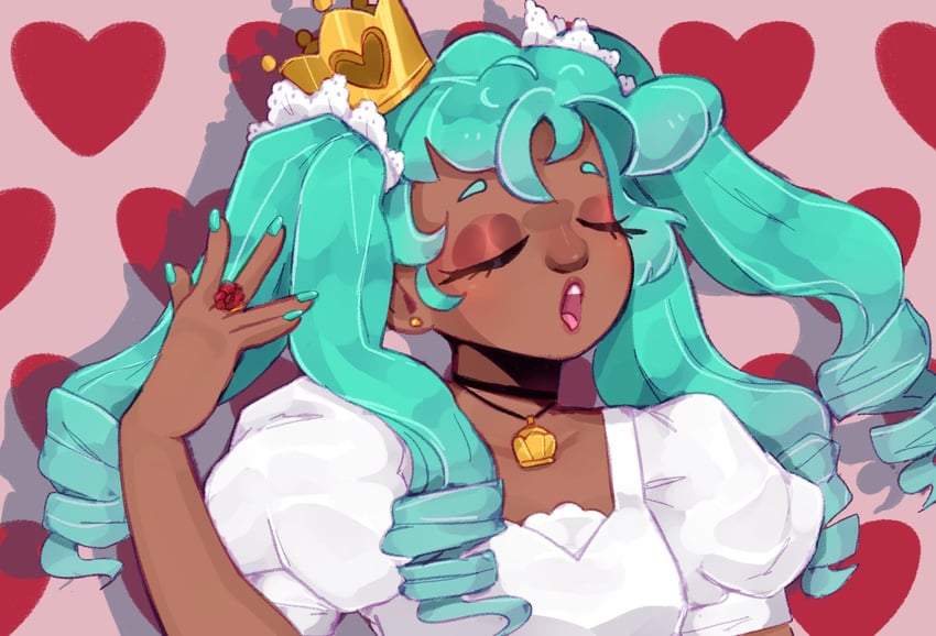 hatsune miku (vocaloid and 1 more) drawn by littlebinkbonk