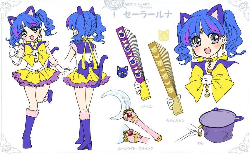 luna and sailor luna (bishoujo senshi sailor moon and 1 more) drawn by shirataki_kaiseki
