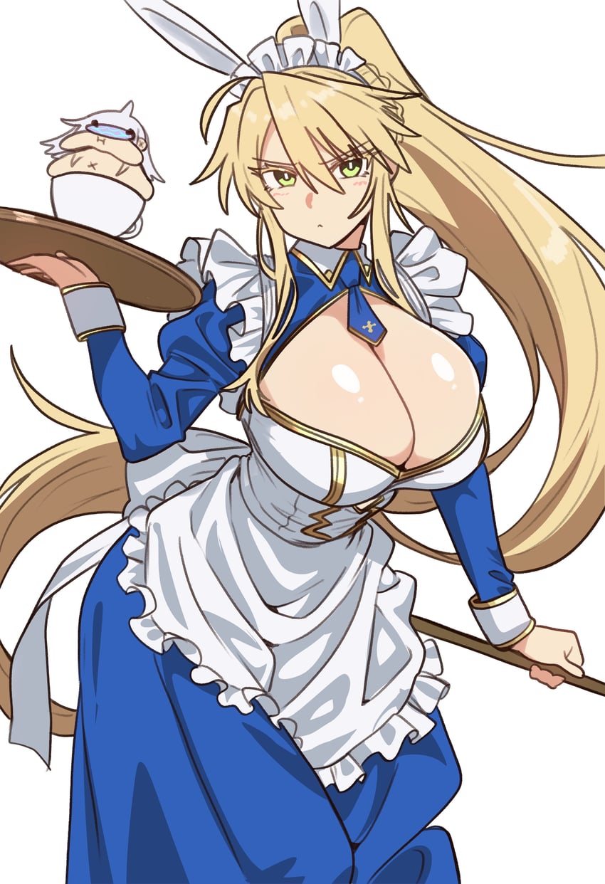 artoria pendragon and melusine (fate and 1 more) drawn by ebora