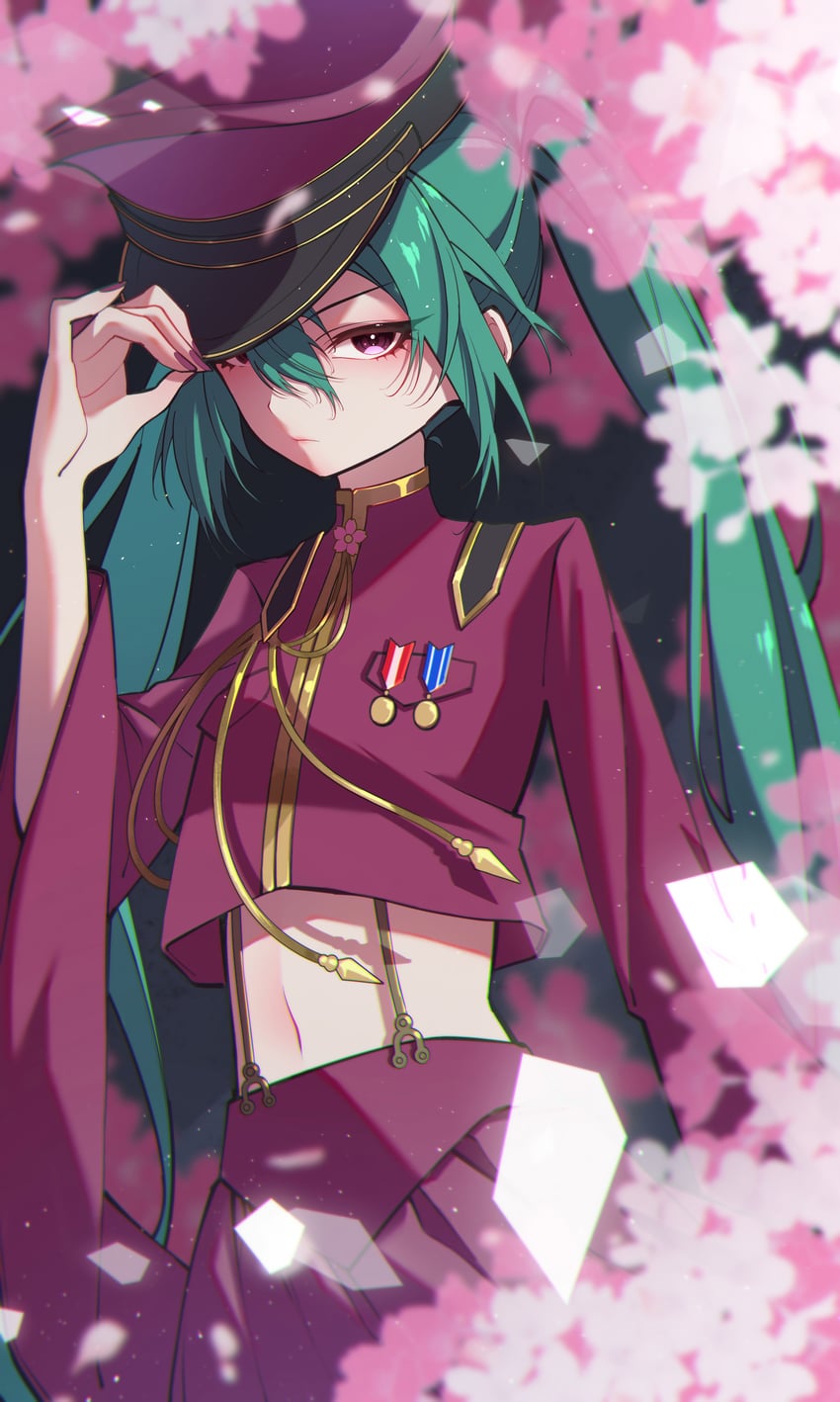 hatsune miku (vocaloid and 1 more) drawn by tiandingfengren