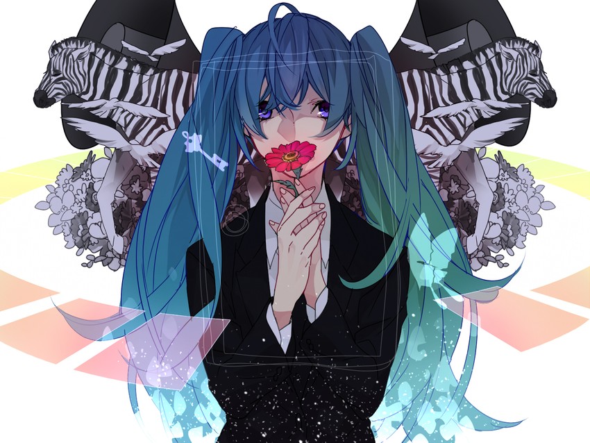 hatsune miku (vocaloid and 1 more) drawn by saikawa_(0902k137)