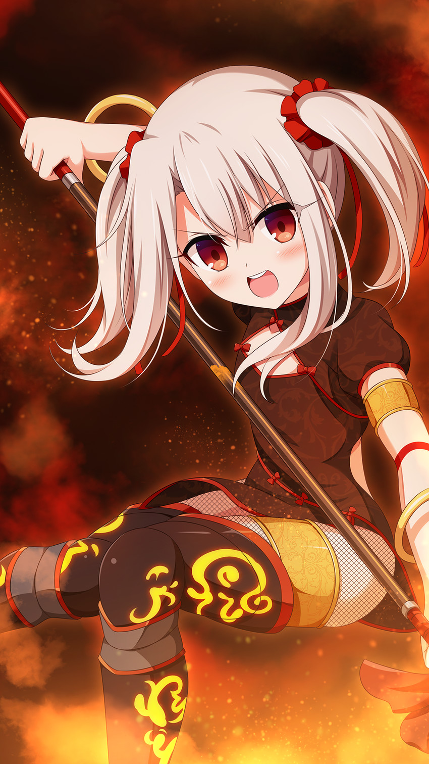 illyasviel von einzbern and nezha (fate and 2 more) drawn by morokoshi_(tekku)