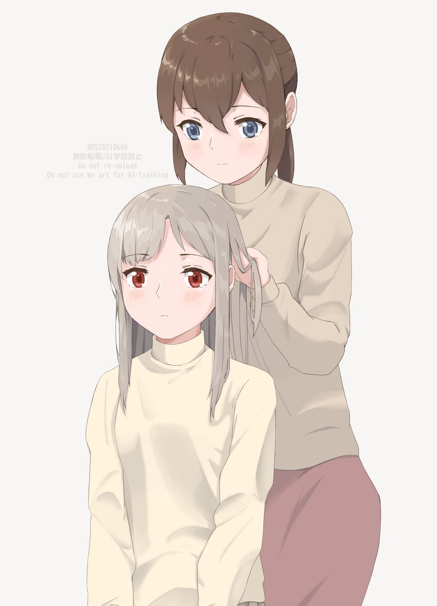 segawa shou and koumoto umi (ano koro no aoi hoshi) drawn by rs20210604