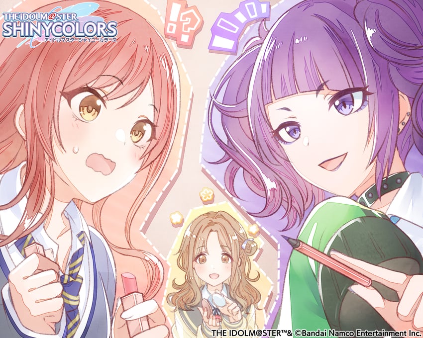 osaki amana, tanaka mamimi, and ichikawa hinana (idolmaster and 1 more)