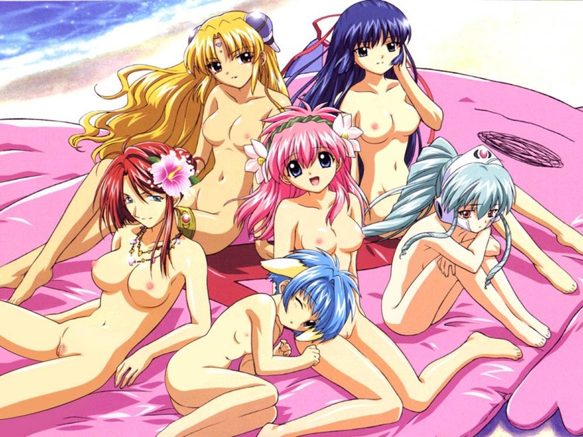 milfeulle sakuraba, mint blancmanche, ranpha franboise, forte stollen, vanilla h, and 2 more (galaxy angel)