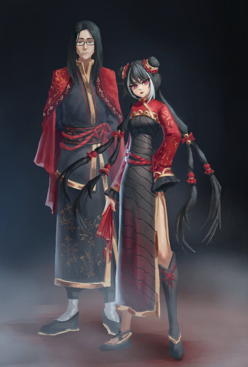 jia xichun and wei (project moon and 1 more) drawn by aisleen_art