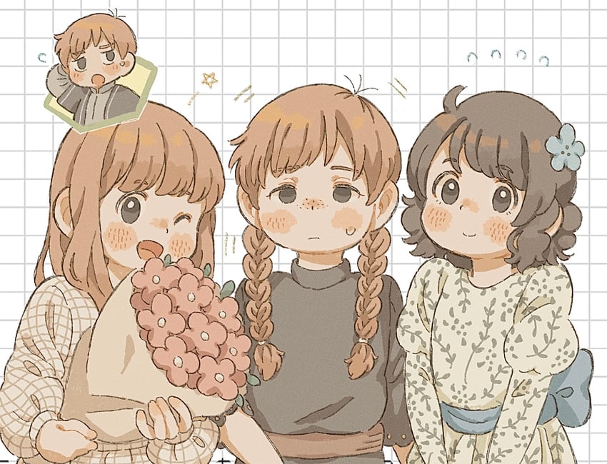 chilchuck tims, mayjack, fullertom, and packpatty (dungeon meshi) drawn by moku_(itmne26)