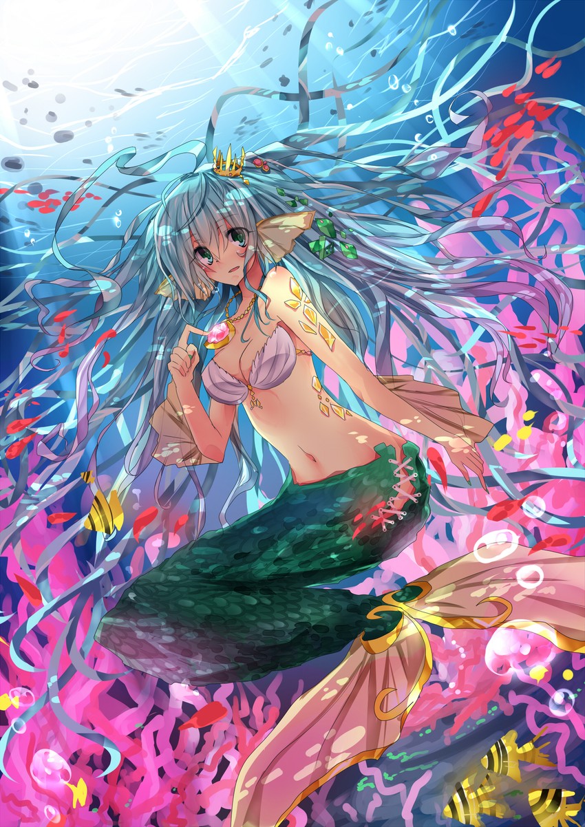 the little mermaid and 1 more drawn by e-co