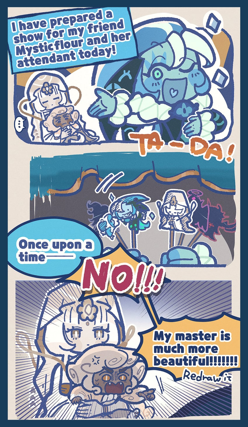 shadow milk cookie, eternal sugar cookie, mystic flour cookie, cloud haetae cookie, burning spice cookie, and 1 more (cookie run and 1 more) drawn by ishrkut