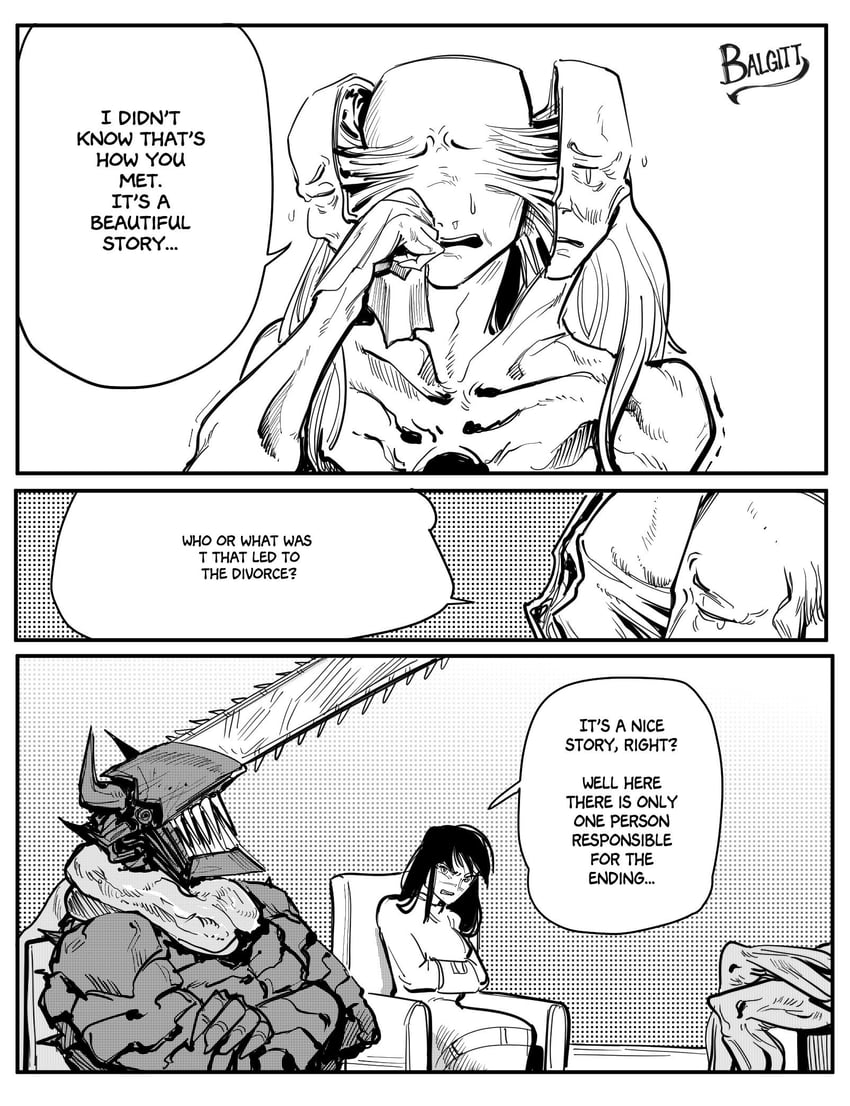 yoru, pochita, chainsaw devil, and aging devil (chainsaw man) drawn by victorbalgitt