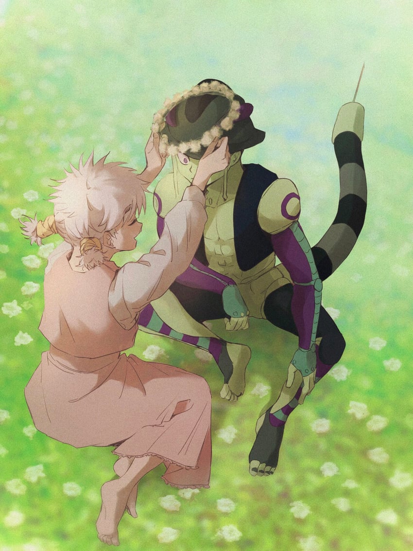 meruem and komugi (hunter x hunter) drawn by re_tae44