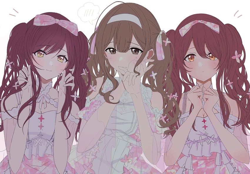 osaki amana, kuwayama chiyuki, and osaki tenka (idolmaster and 1 more) drawn by nanox03