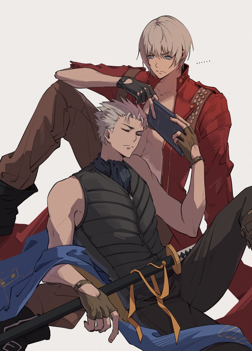 dante and vergil (devil may cry and 1 more) drawn by tanukiono
