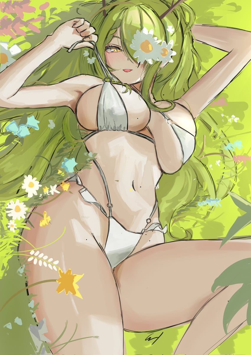 ceres fauna (hololive and 1 more) drawn by erroz_(errozthewhite)