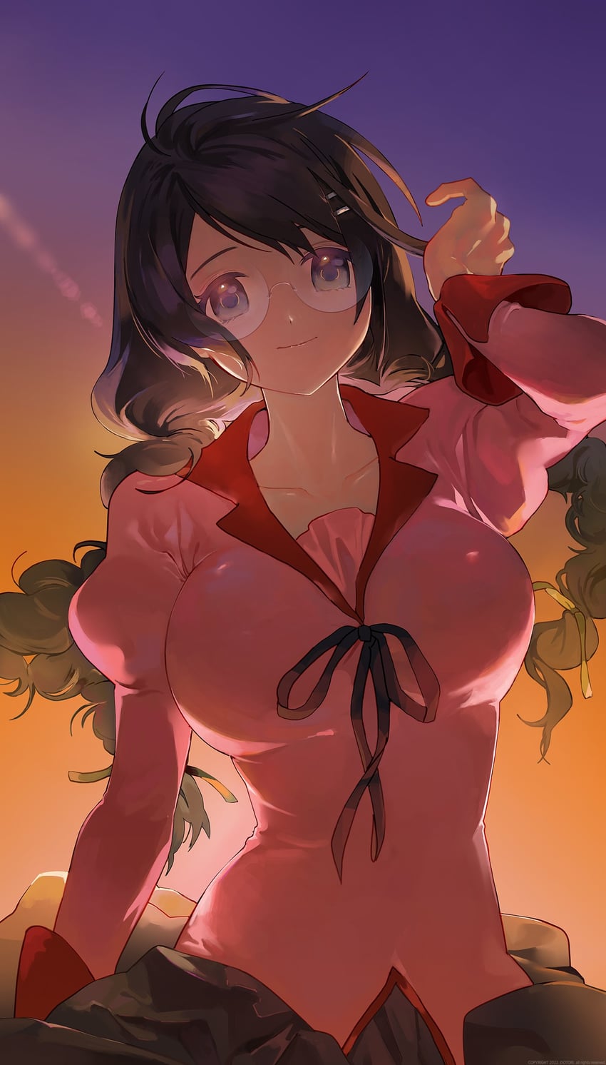hanekawa tsubasa (monogatari and 1 more) drawn by dotori_(seulseul)