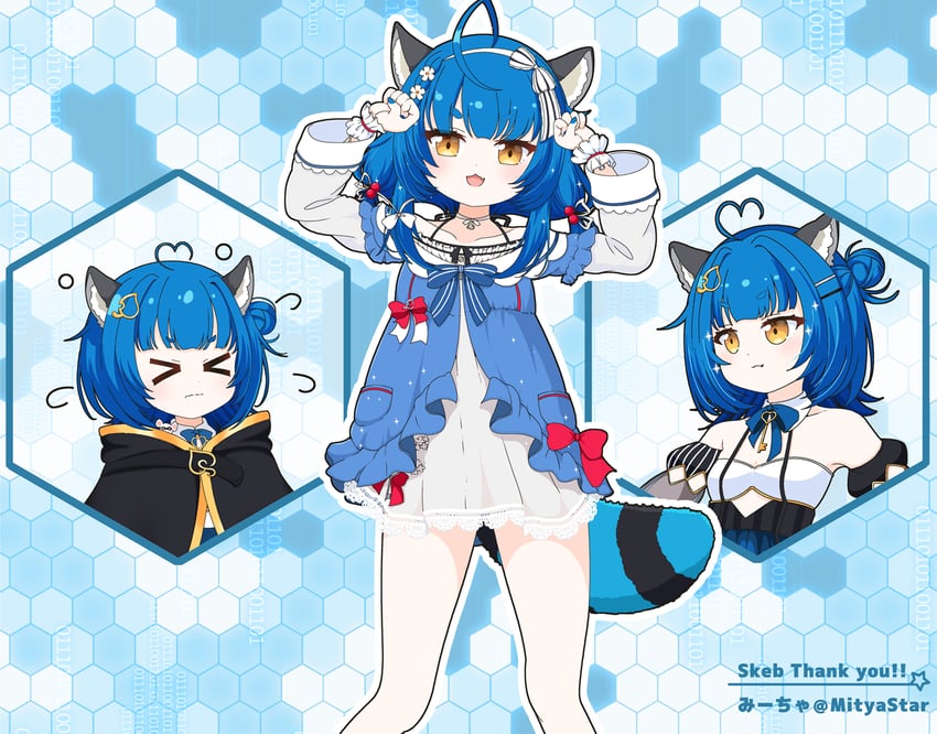 poko rakun (chromashift) drawn by mitya