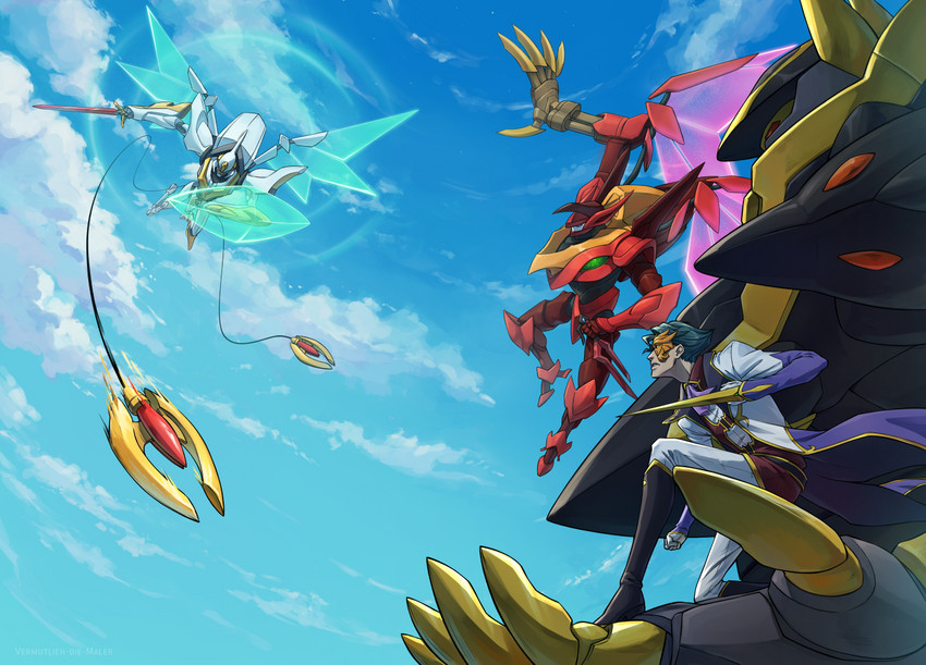 jeremiah gottwald, guren, lancelot, gawain, guren s.e.i.t.e.n. eight elements, and 1 more (code geass) drawn by vdmaler