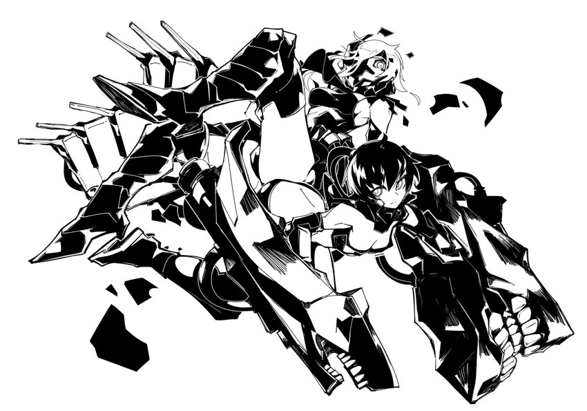 ri-class heavy cruiser and ne-class heavy cruiser (kantai collection) drawn by deel_(rkeg)