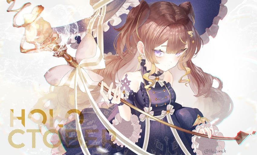 anya melfissa (hololive and 1 more) drawn by makigaihe