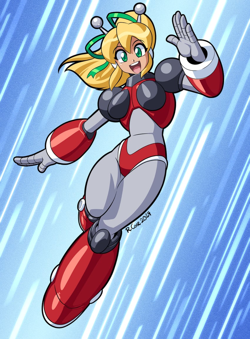 roll and hyper roll (mega man and 1 more) drawn by robert_j_case