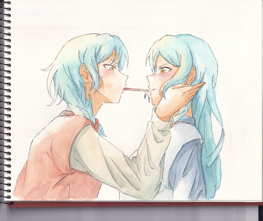 hikawa sayo and hikawa hina (bang dream!) drawn by hijiki_draw