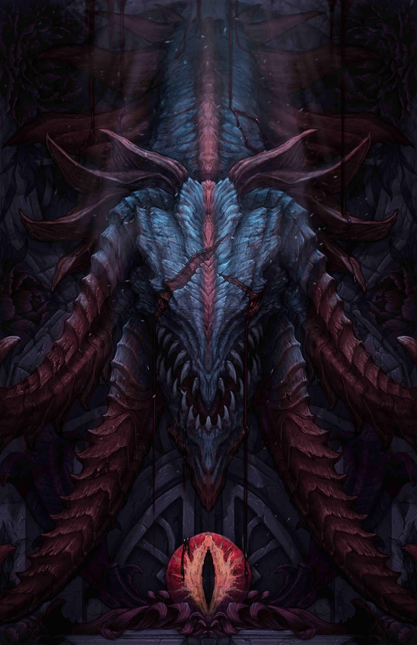 nidhogg (final fantasy and 1 more) drawn by hawkle