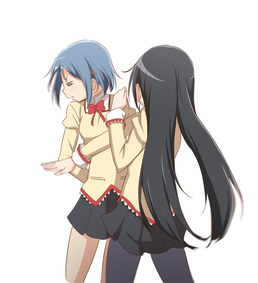 akemi homura and miki sayaka (mahou shoujo madoka magica and 1 more) drawn by abutomato