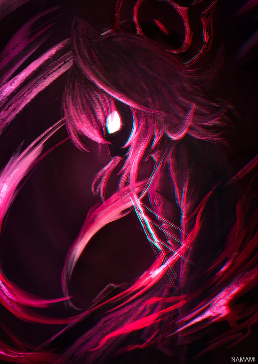 hoshino and hoshino terror (blue archive) drawn by namami_(namami0115)