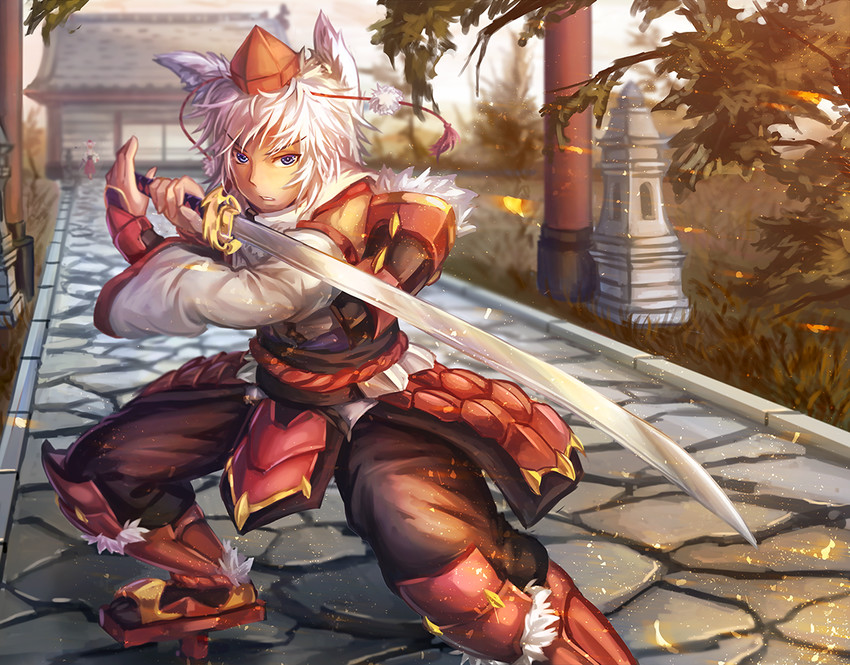 inubashiri momiji and kagura masaki (original and 1 more) drawn by freeze-ex
