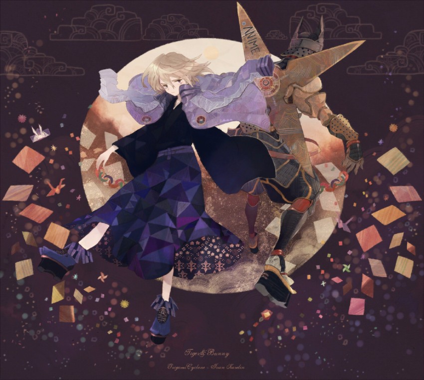 ivan karelin and origami cyclone (tiger & bunny) drawn by mode-pesu