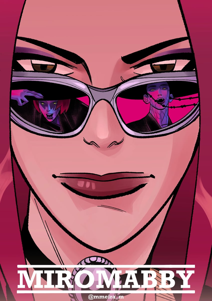 mira, abby, and romance (kpop demon hunters and 1 more) drawn by mmeira_m