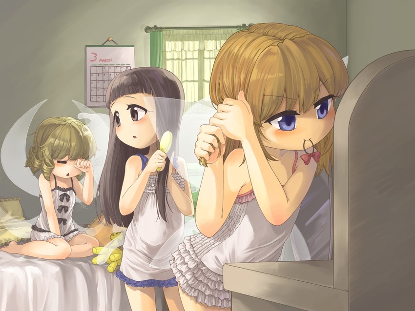 star sapphire, luna child, and sunny milk (touhou) drawn by usou_(aomidori)