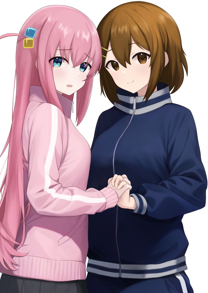 gotoh hitori and hirasawa yui (k-on! and 1 more) drawn by mikoscrub