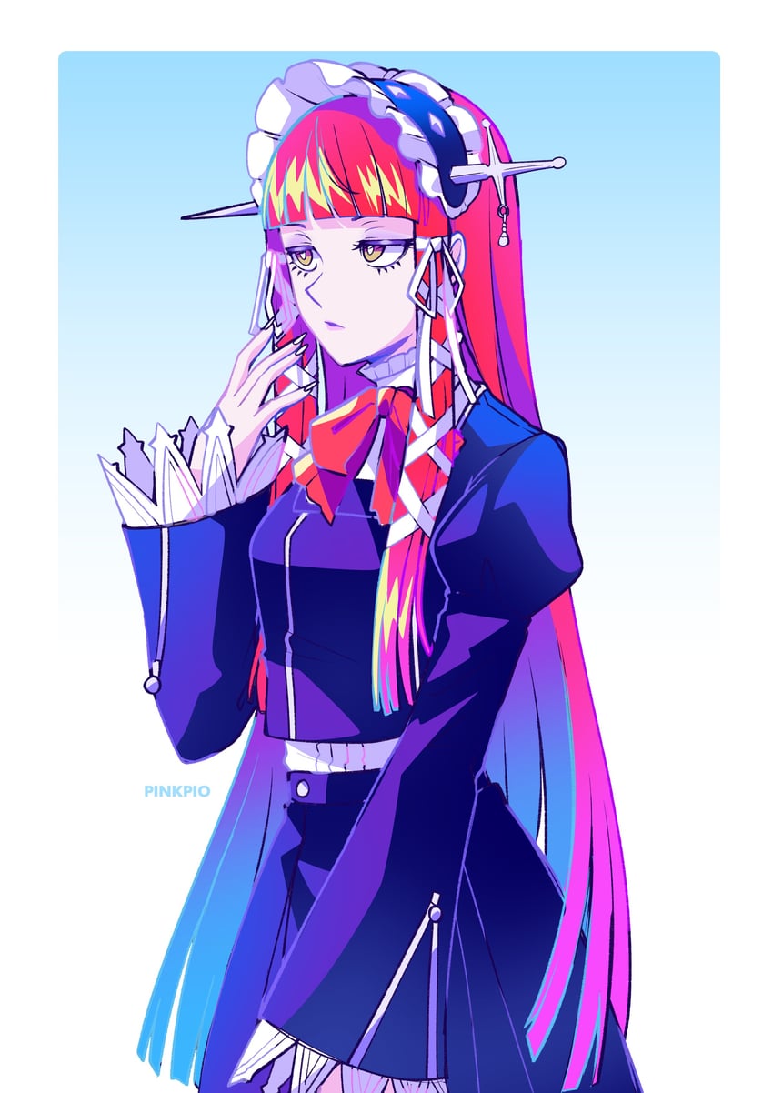 yoshino chidori (persona and 1 more) drawn by pinkpio1