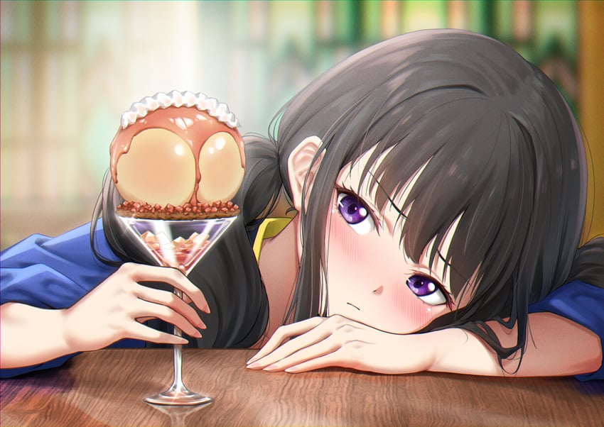 inoue takina (lycoris recoil) drawn by royboy