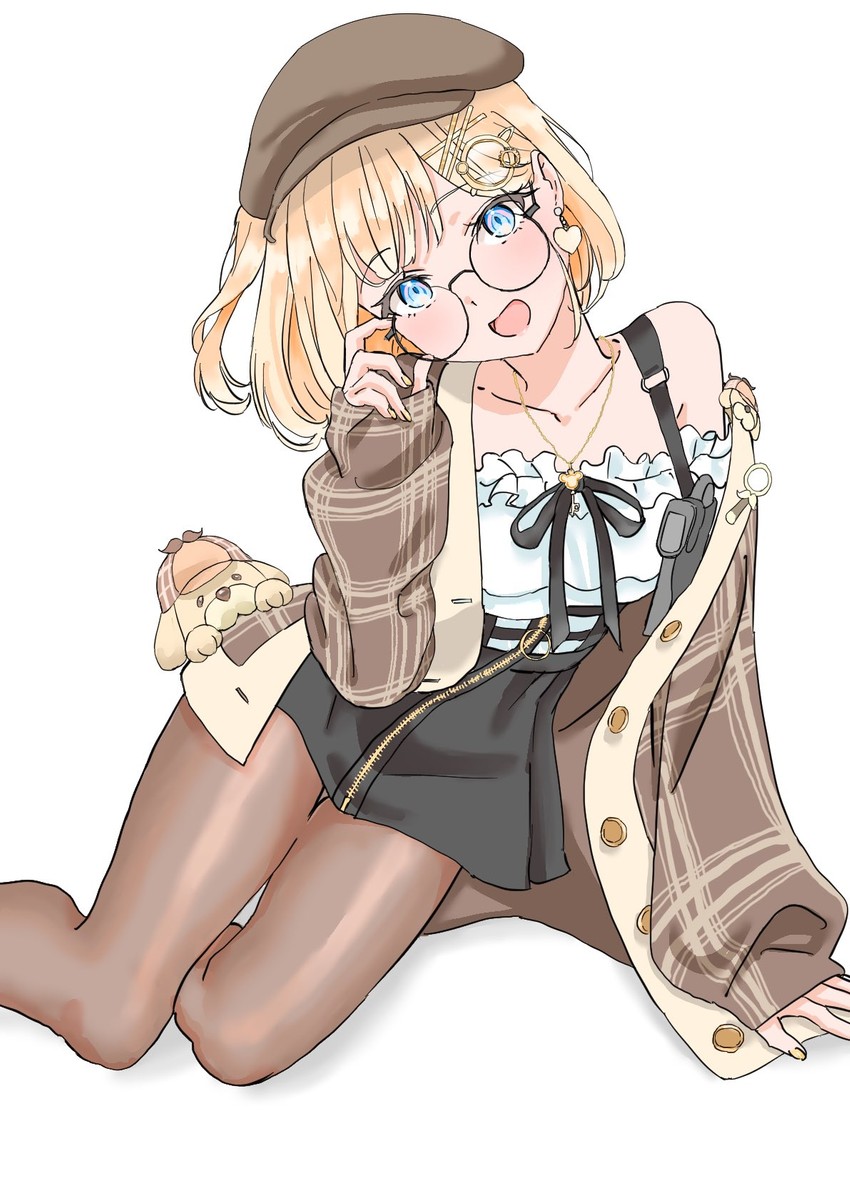watson amelia and bubba (hololive and 1 more) drawn by tamura_satomi