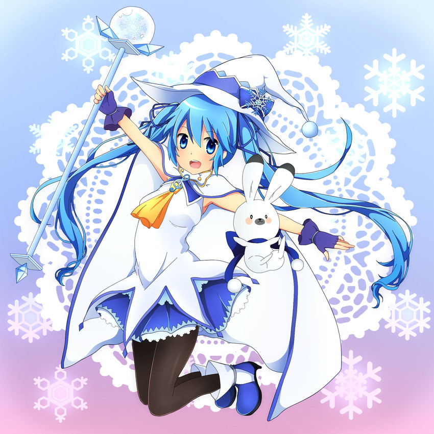hatsune miku, yuki miku, and rabbit yukine (vocaloid and 1 more) drawn by akabuchi_megane